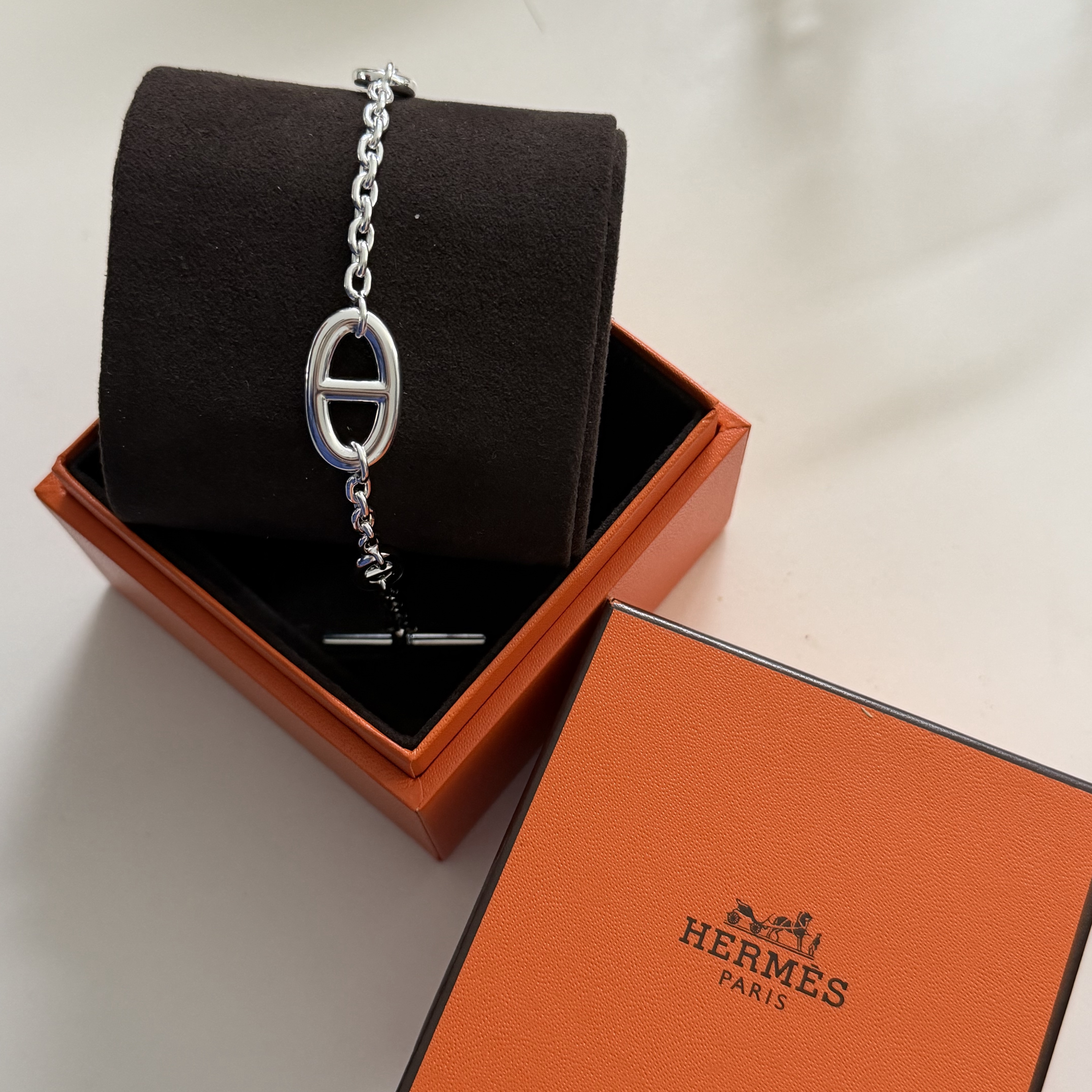 Hermes Farandole Bracelet Silver 착용 스타일