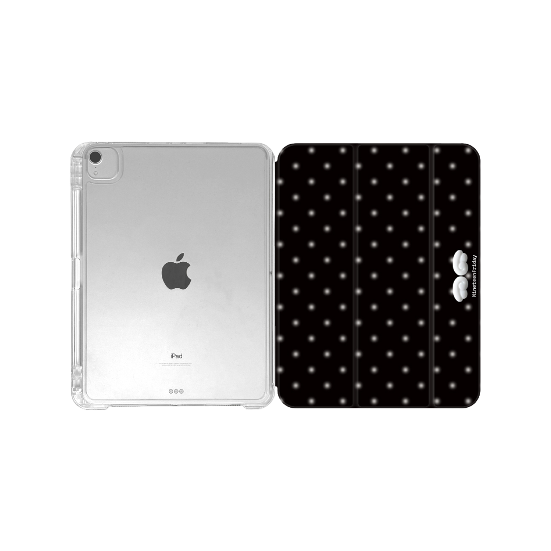 나인틴프라이데이 입체 엔젤 도트 아이패드 케이스 - 블랙(NINETEENFRIDAY 3D Angel Dot Ipad Case - Black) - 2