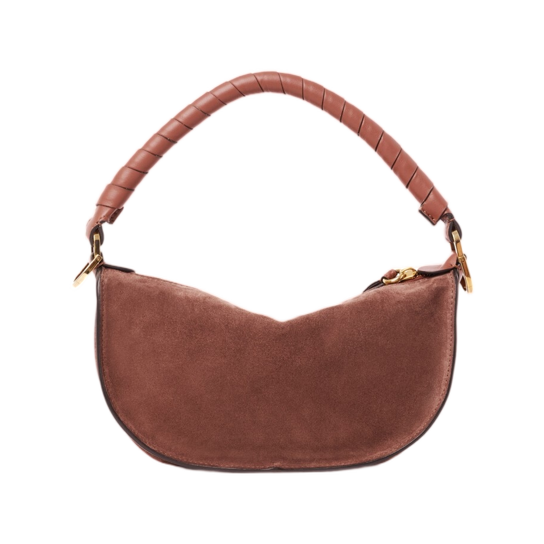 끌로에 미니 마르씨 숄더백 스웨이드 레더 블러쉬 브라운(Chloe Mini Marcie Shoulder Bag in Suede Leather Blushy Brown) - 2