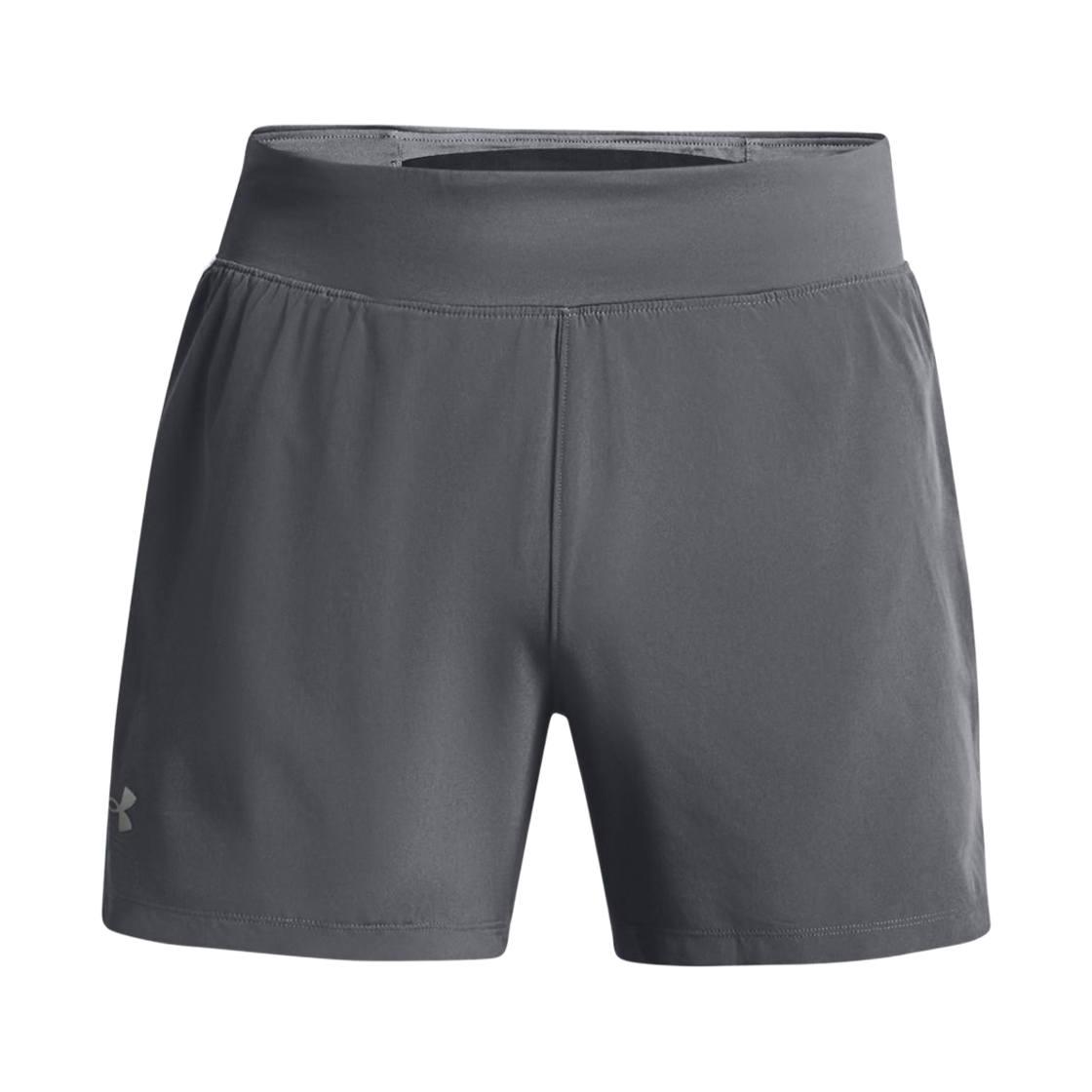 1377485-012 Under Armour UA Speedpocket 5 Inch Shorts Pitch Gray Mod Gray