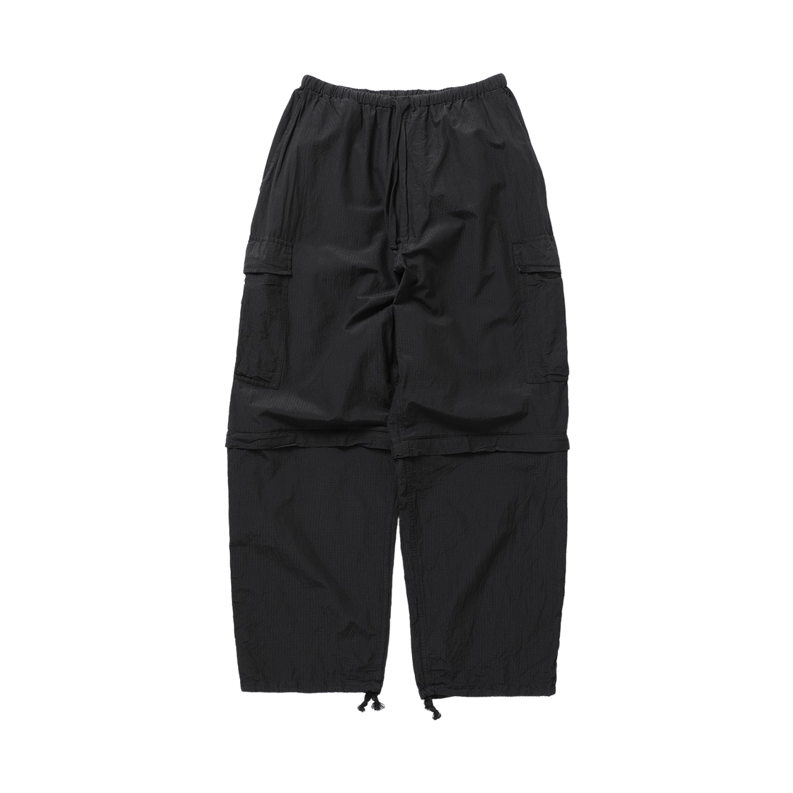 코모리 립스탑 컨버터블 6P 팬츠 블랙 - 26SS(Comoli Ripstop Convertible 6P Pants Black - 26SS)