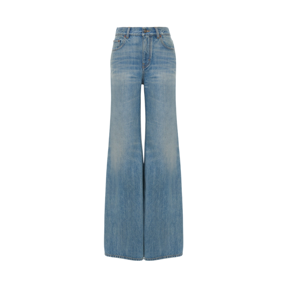 (W) 끌로에 하이 라이즈 와이드 레그 진 데님 퍼시픽 코스트((W) Chloe High Rise Wide Leg Jeans in Denim Pacific Coast) - 1