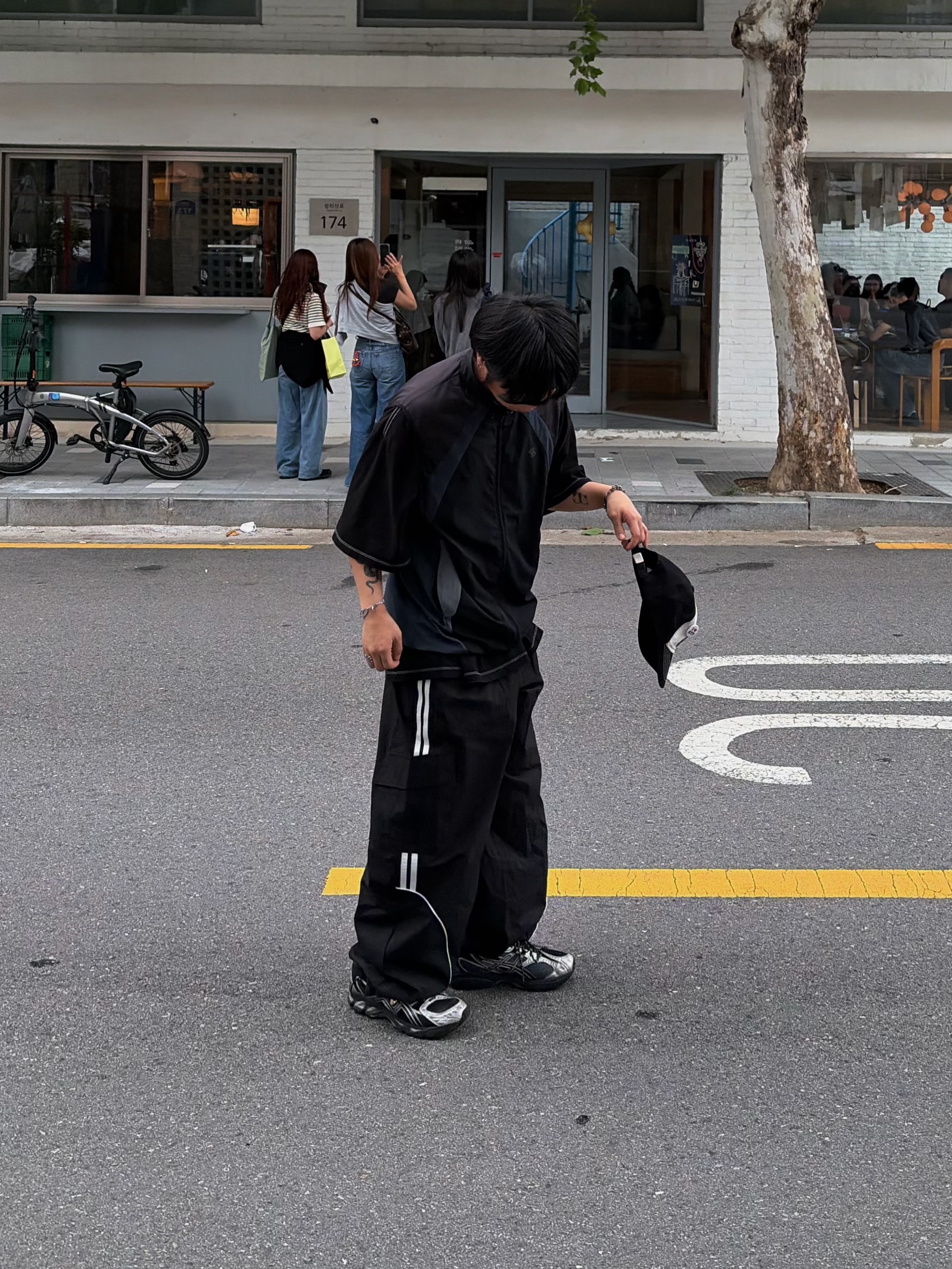Sansan Gear Conversion Jacket Black - 23SS, Asics Gel-Nimbus 10.1 Black Pure Silver - Korea Exclusive 착용 스타일 - 5