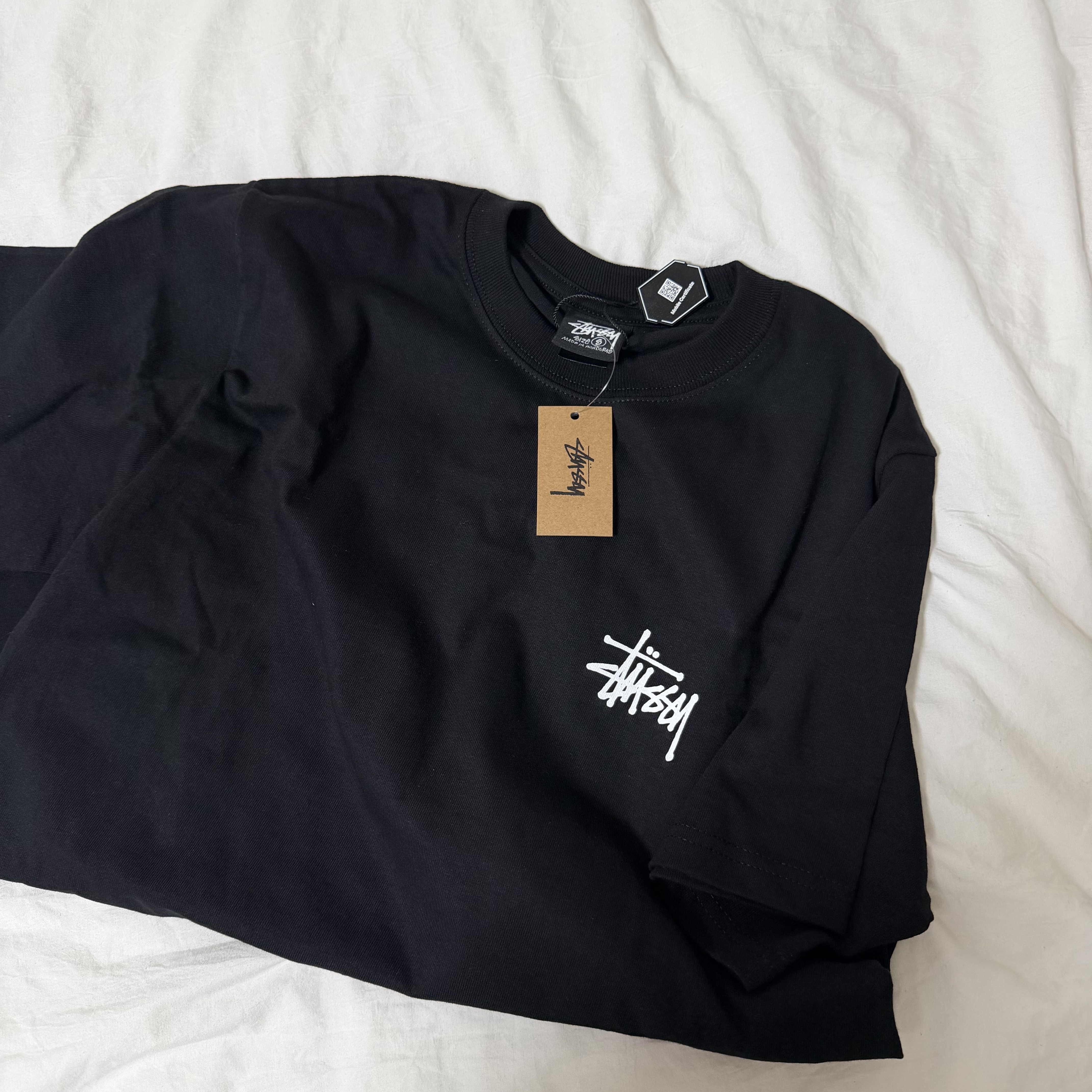 Stussy Basic Stussy T-Shirt Black 2024, 2025 착용 스타일