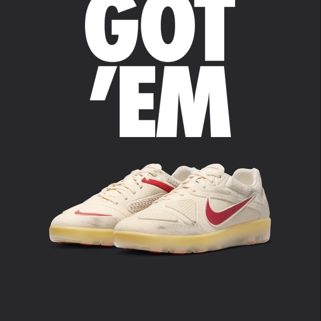 Nike x Peaceminusone Cryoshot CTR360 Natural and University Red 착용 스타일