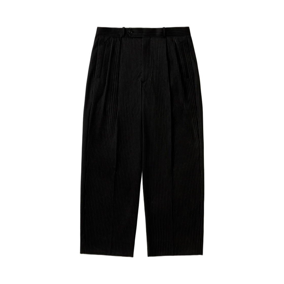 아프레쎄 울 와이드 테이퍼드 트라우저 네이비 - 26FW(A.Presse Wool Wide Tapered Trousers Navy - 26FW)