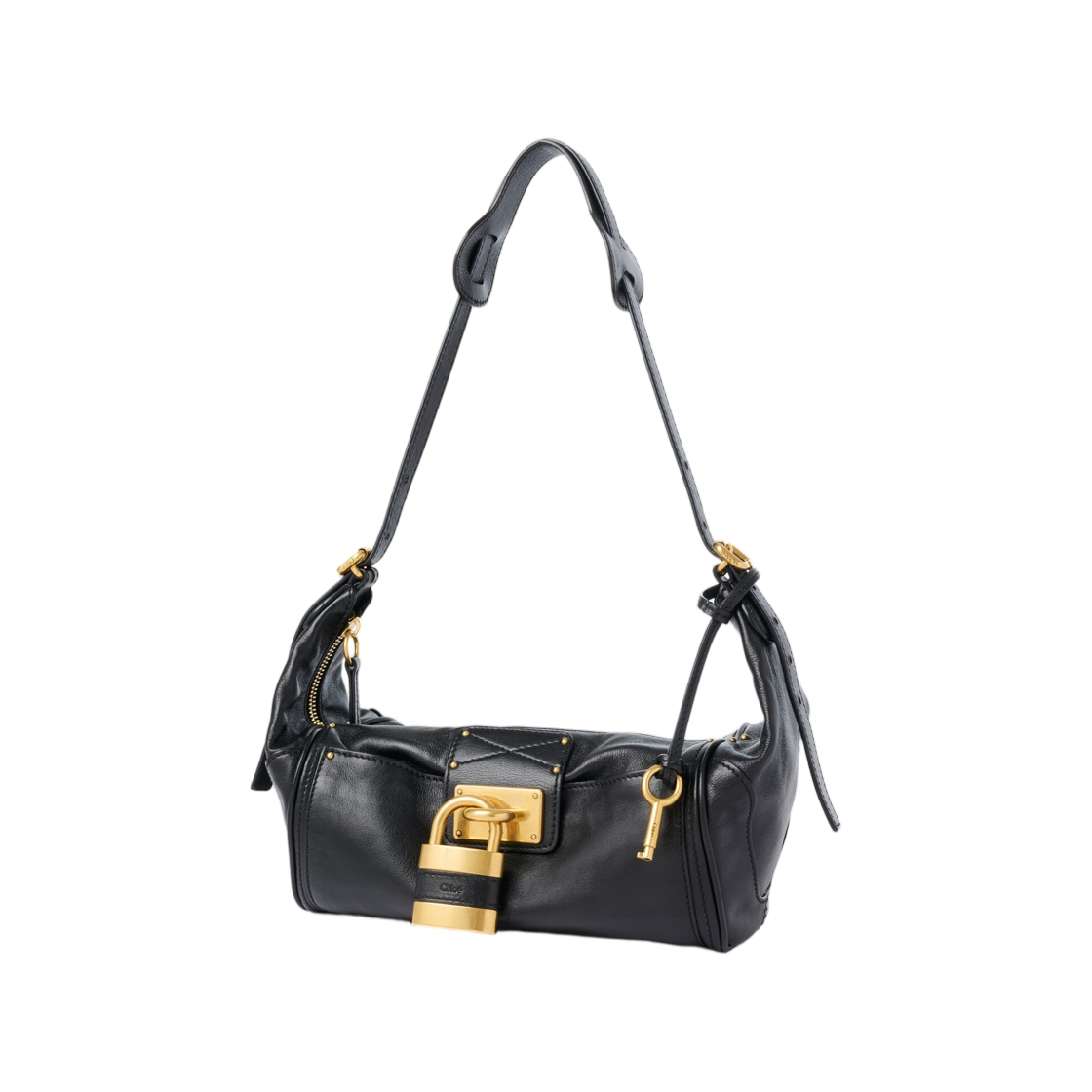 끌로에 패딩턴 크로스바디백 그레인드 레더 블랙(Chloe Paddington Crossbody Bag in Grained Leather Black) - 2