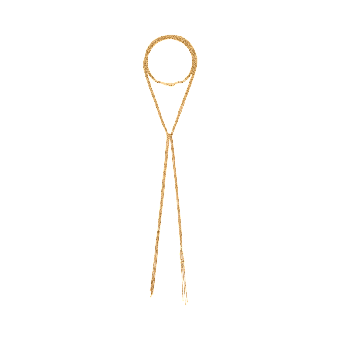 (W) 끌로에 미니 벨트 네클리스 빈티지 골드((W) Chloe Mini Belt Necklace Vintage Gold) - 1