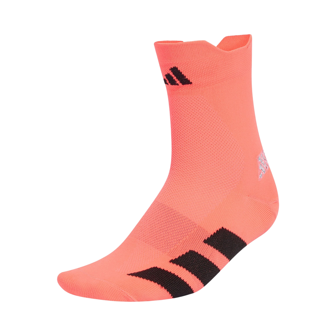 KR8960 Adidas Running Adizero Quarter Socks Solar Turbo Black