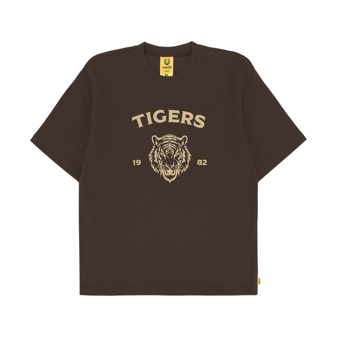 기아 타이거즈 x 아이앱 스튜디오 미디어데이 티셔츠 브라운(Kia Tigers x IAB Studio Media Day T-Shirt Brown)