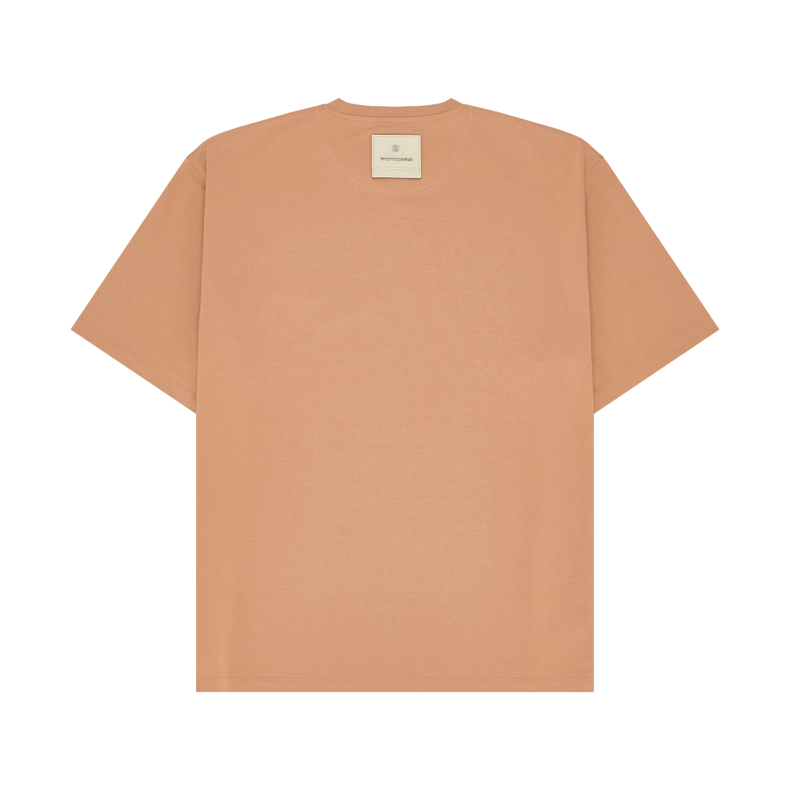 우영미 코튼 레더 패치 티셔츠 살몬 - 23FW(Wooyoungmi Cotton Leather Patch T-shirt Salmon - 23FW) - 2