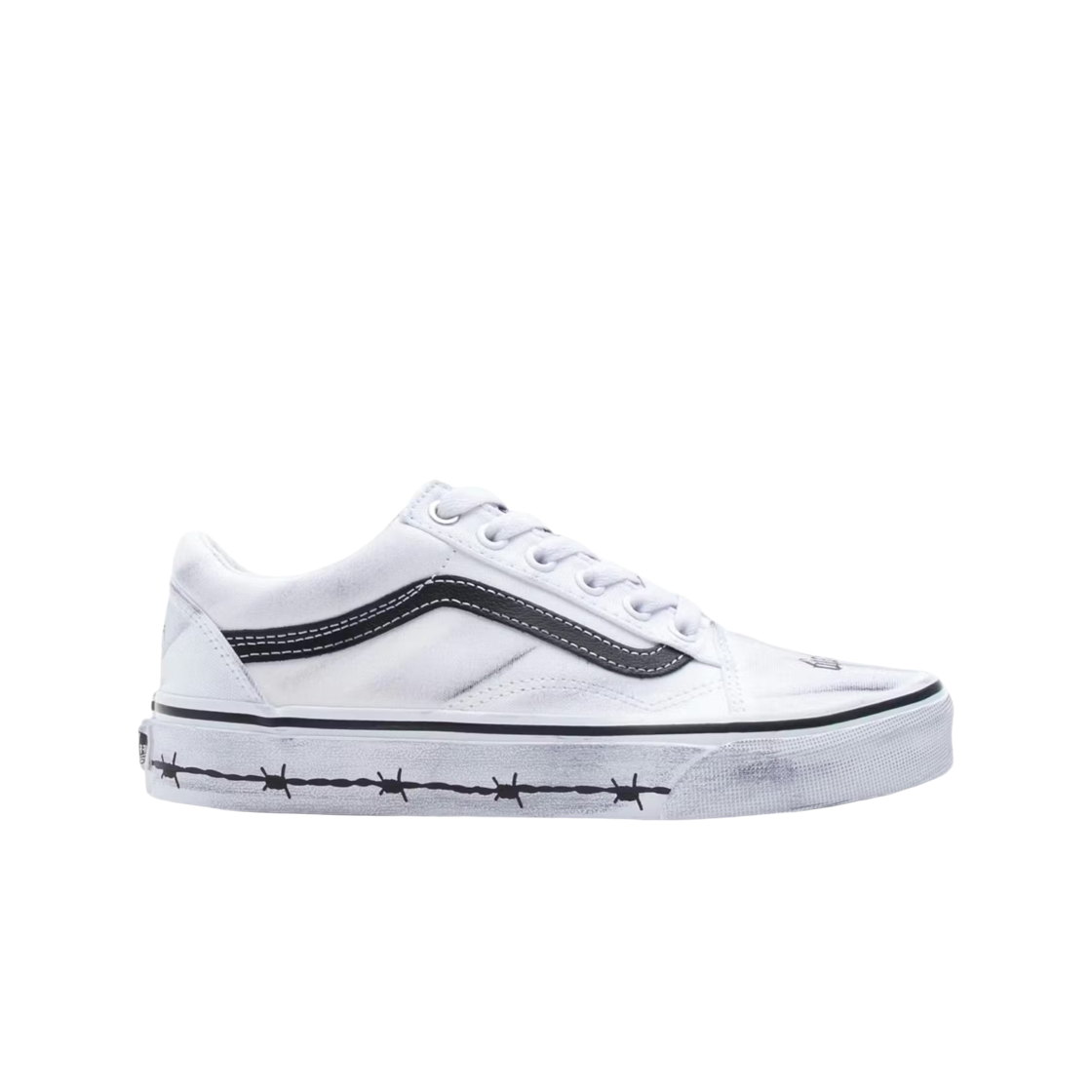 반스 x 트래비스 바커 올드 스쿨 화이트(Vans x Travis Barker Old Skool White)
