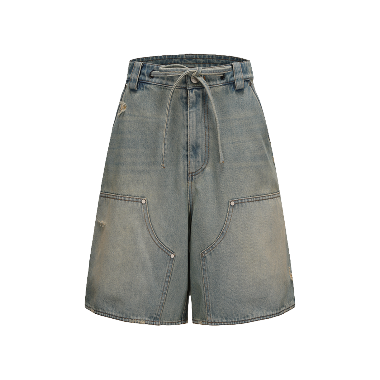 마크공 우먼 블루 데님 카고 쇼츠 블루 - 26SS