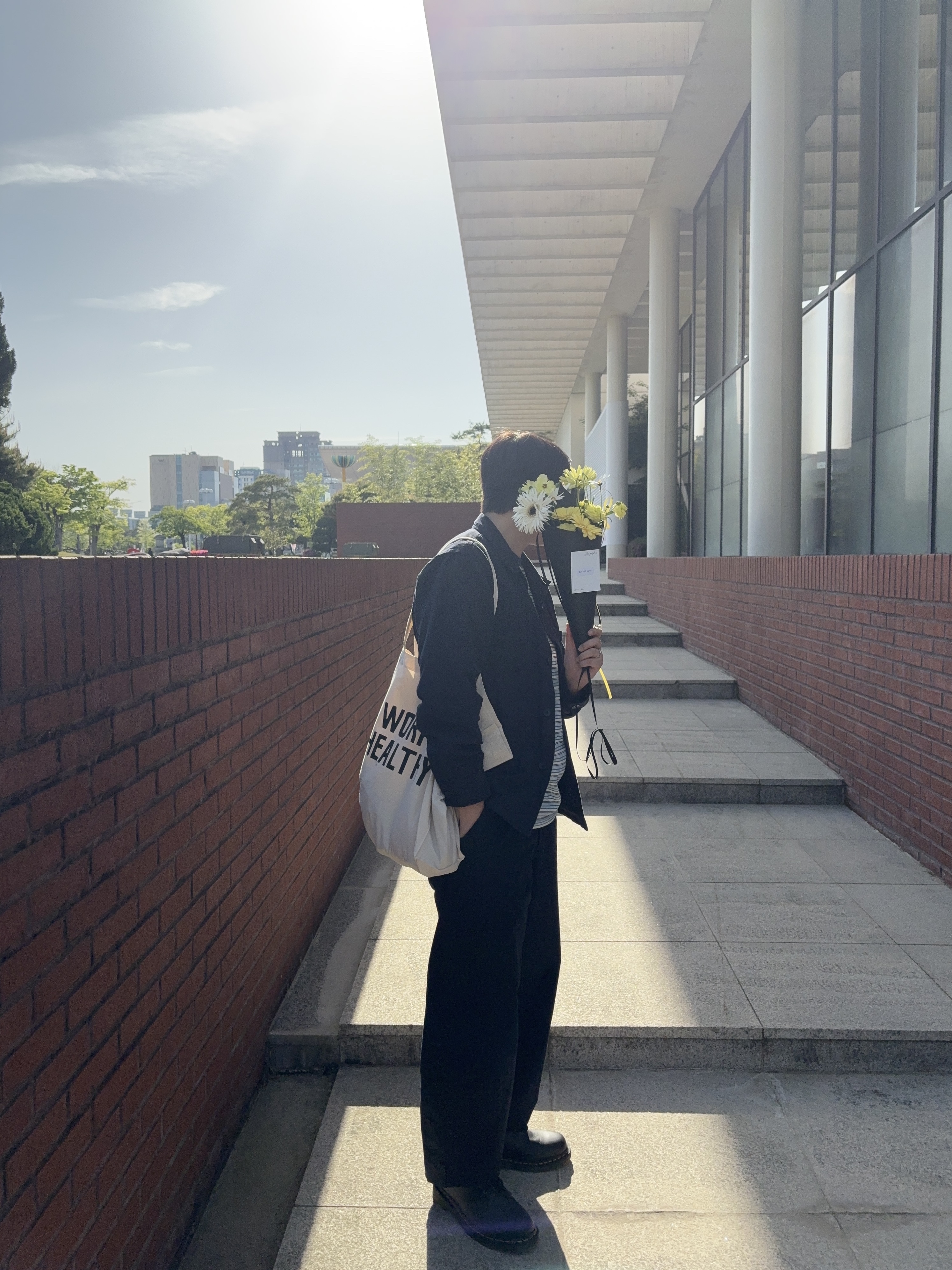Uniqlo Cotton Linen Shirt Jacket Navy - JP, Collect Pieces Work Healthy Market Bag Natural 착용 스타일