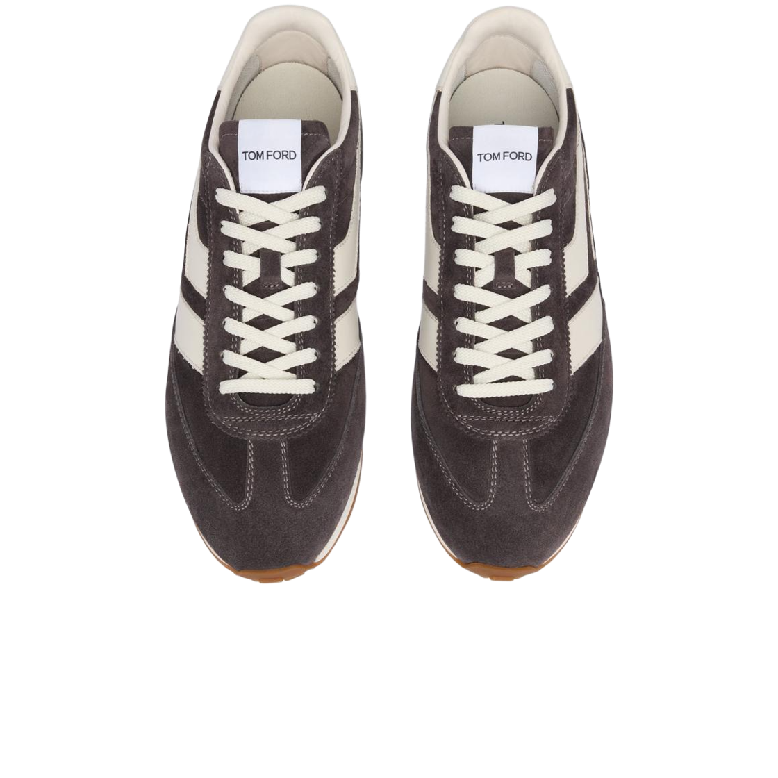 톰포드 스웨이드 믹 스니커즈 앤트러사이트 앰버(Tom Ford Suede Mick Sneaker Anthracite Amber) - 3