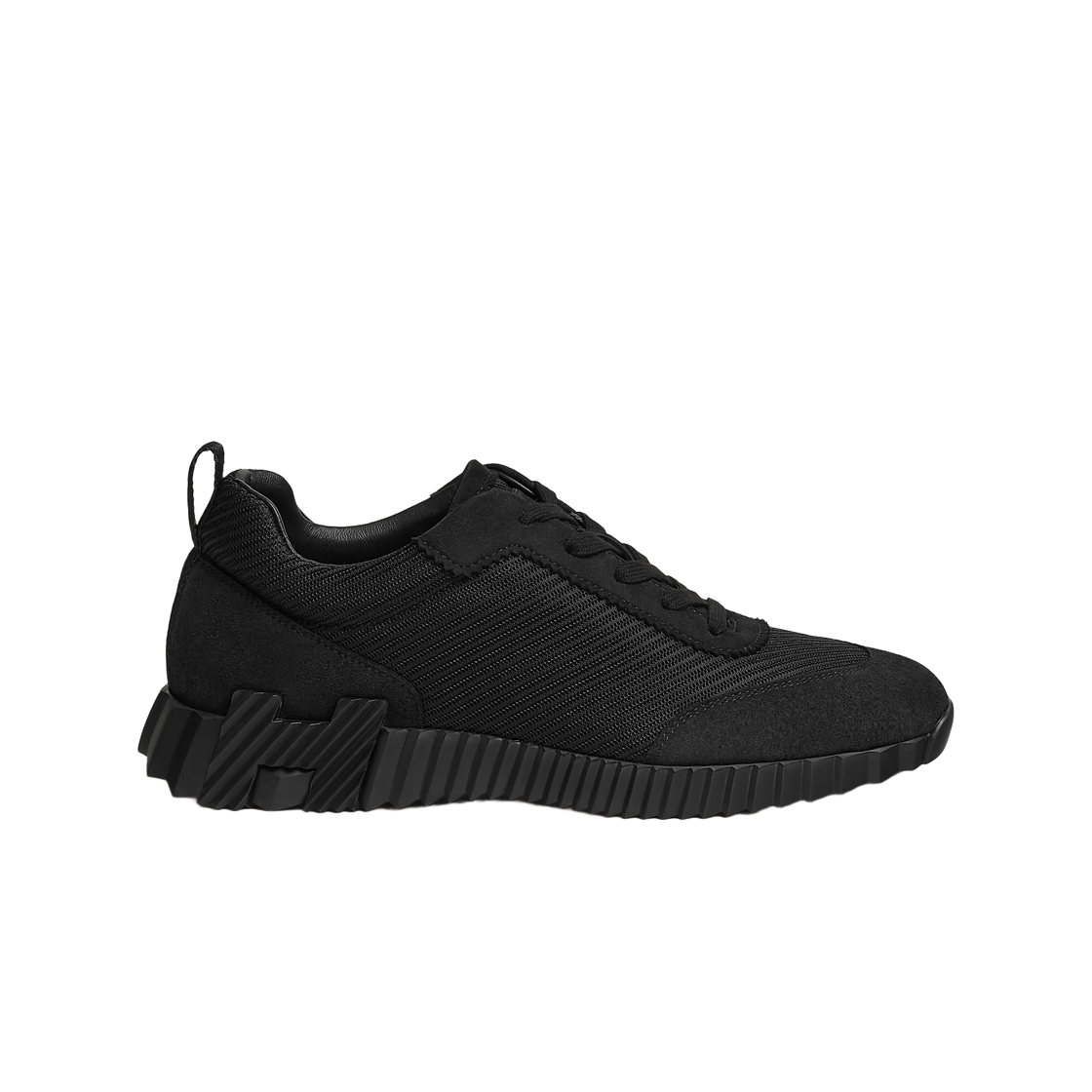H262850ZH01 Hermes Bouncing Sneakers Technical Mesh Suede Goatskin & Noir
