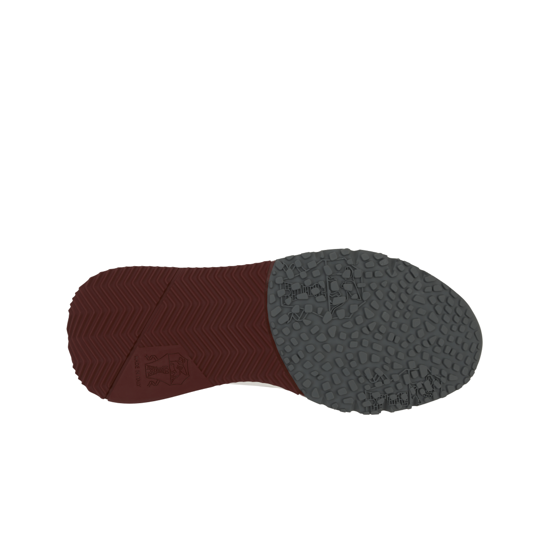 브루넬로 쿠치넬리 코튼 니트 세미 폴리쉬드 카프스킨 러너 화이트(Brunello Cucinelli Cotton Knit Semi Polished Calfskin Runners White) - 2