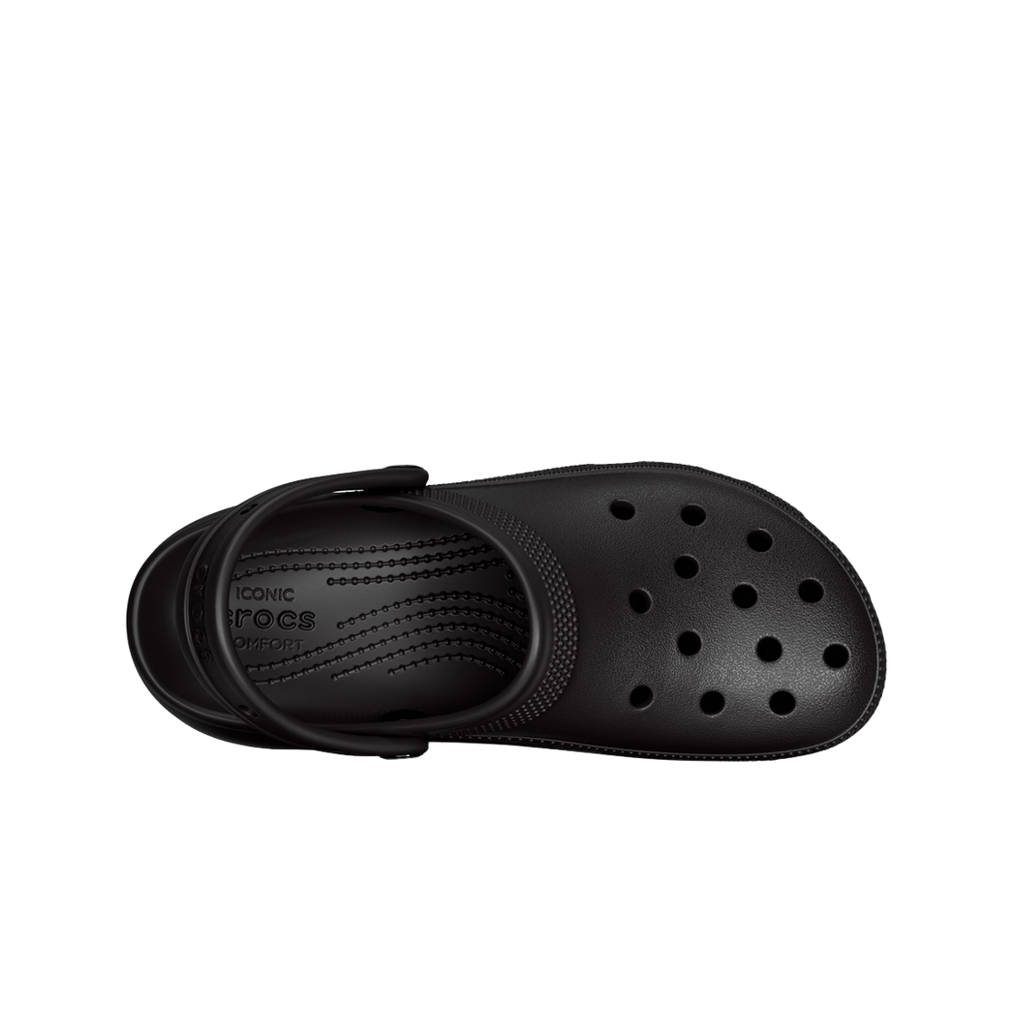크록스 클래식 플랫폼 클로그 블랙 26SWCL206750(Crocs CLASSIC PLATFORM CLOG W BK 26SWCL206750) - 4