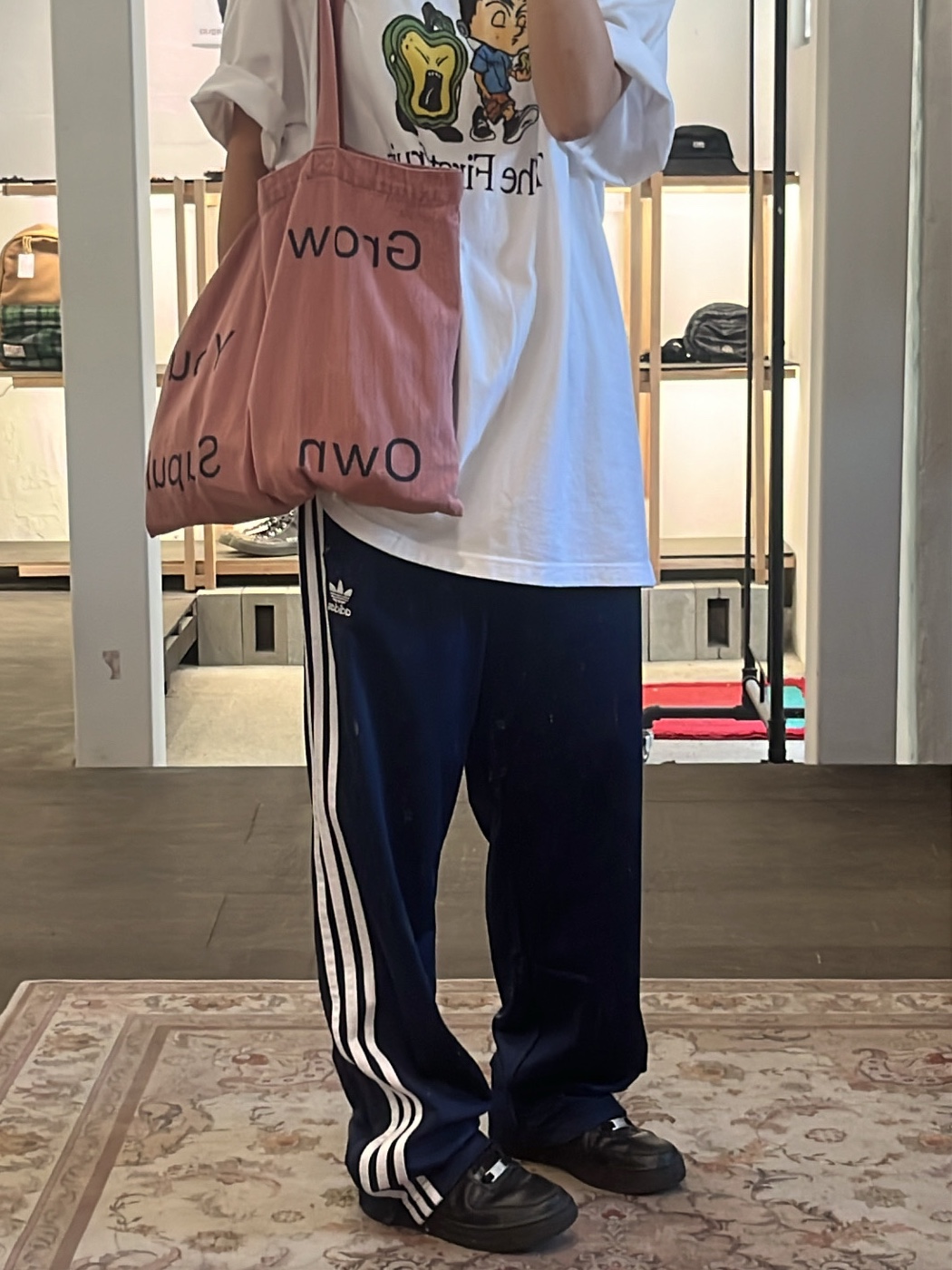 Adidas Adicolor Classics Firebird Track Pants Night Indigo - KR Sizing 착용 스타일