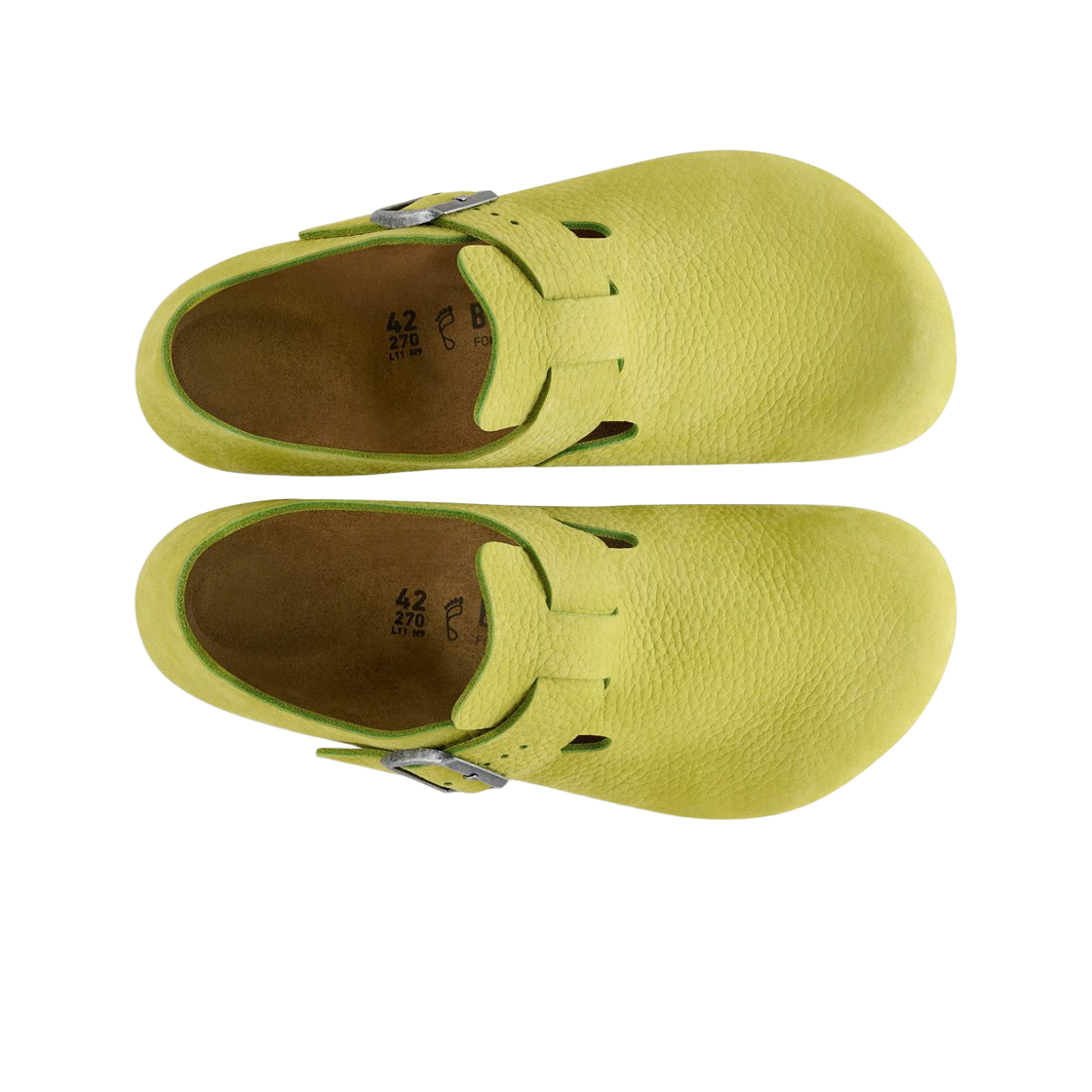 버켄스탁 런던 누벅 레더 아카이브 미드 그린 - 내로우(Birkenstock London Nubuk Leather Archive Mid Green - Narrow) - 2