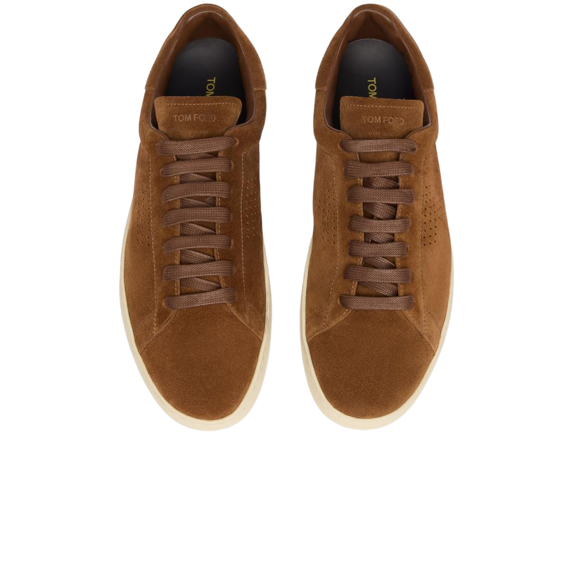 톰포드 스웨이드 워릭 스니커즈 위스키 크림(Tom Ford Suede Warwick Sneaker Whisky Cream) - 3