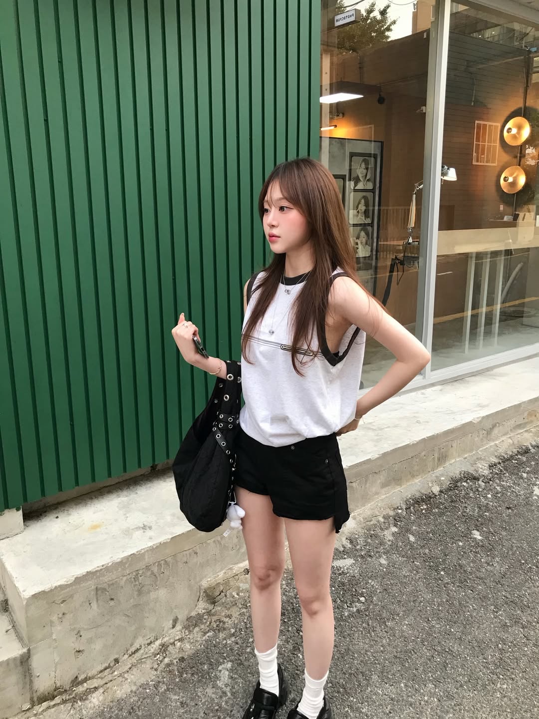 SPORT CHAMBER 3-Point Sleeveless 1% GRAY 착용 스타일 - 3