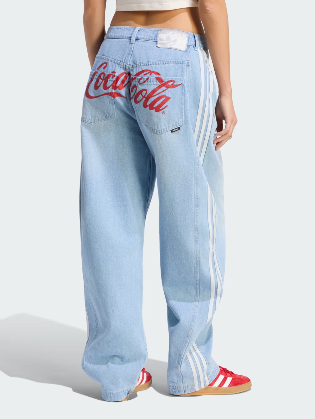 Adidas x Coca-Cola Classic Sport Mesh Up Jersey White Multicolor - KR Sizing, Adidas x Coca-Cola Samba OG Red Core Black 착용 스타일 - 6