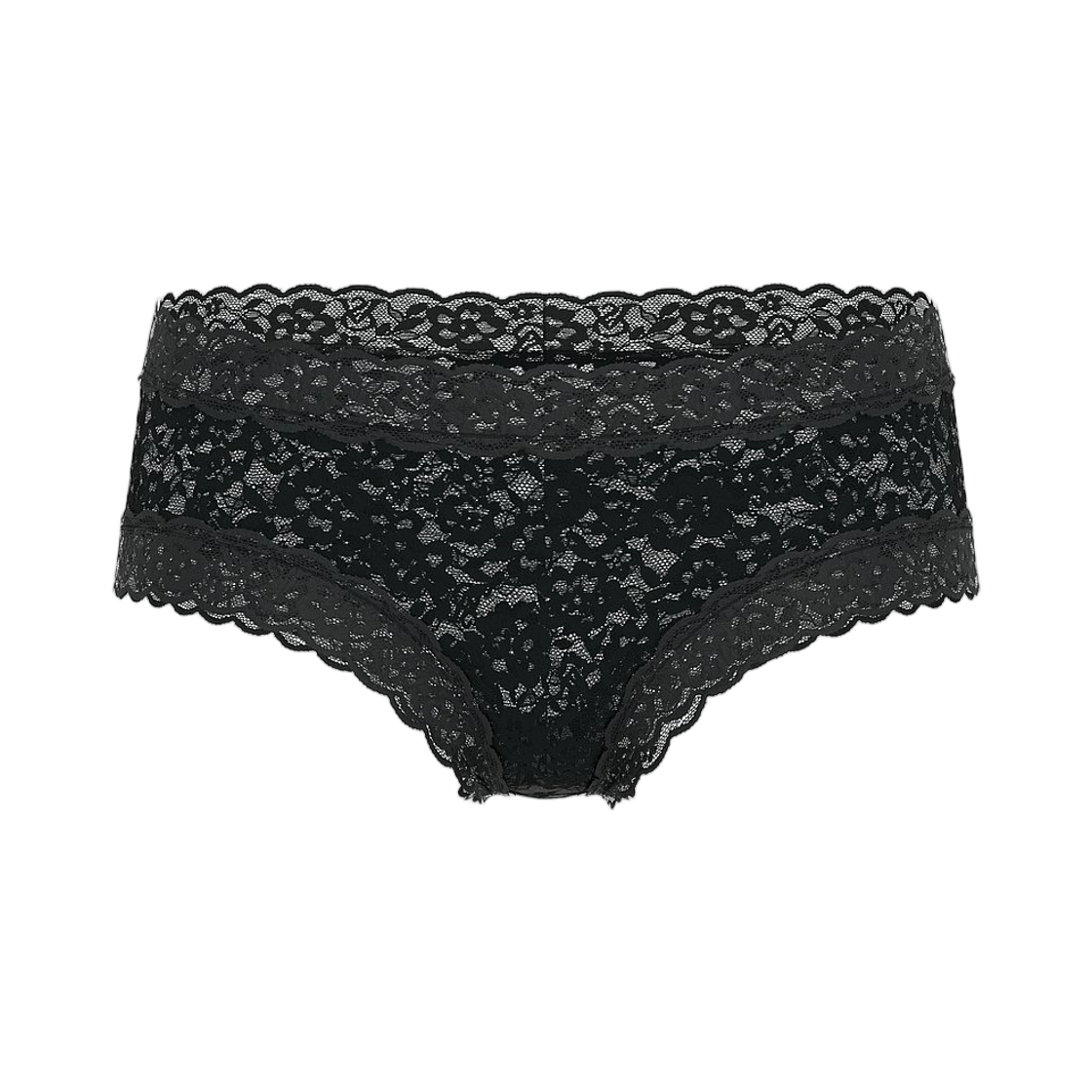 (W) 빅토리아 시크릿 레이스 치키 팬티 레이스 블랙((W) Victoria's Secret Lace Cheeky Panty Lace Black)