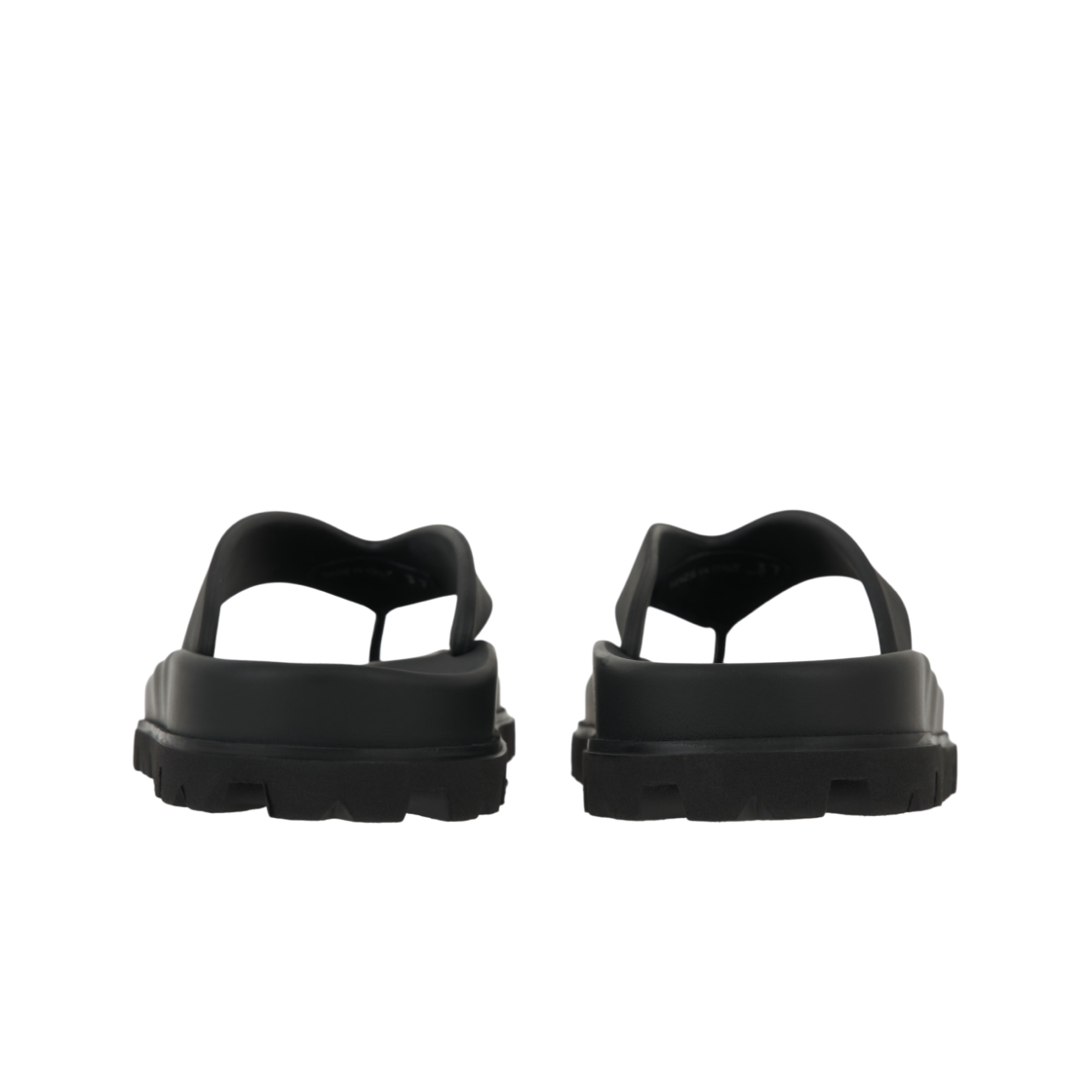 (W) 프라다 러버 통 샌들 블랙((W) Prada Rubber Thong Sandals Black) - 6