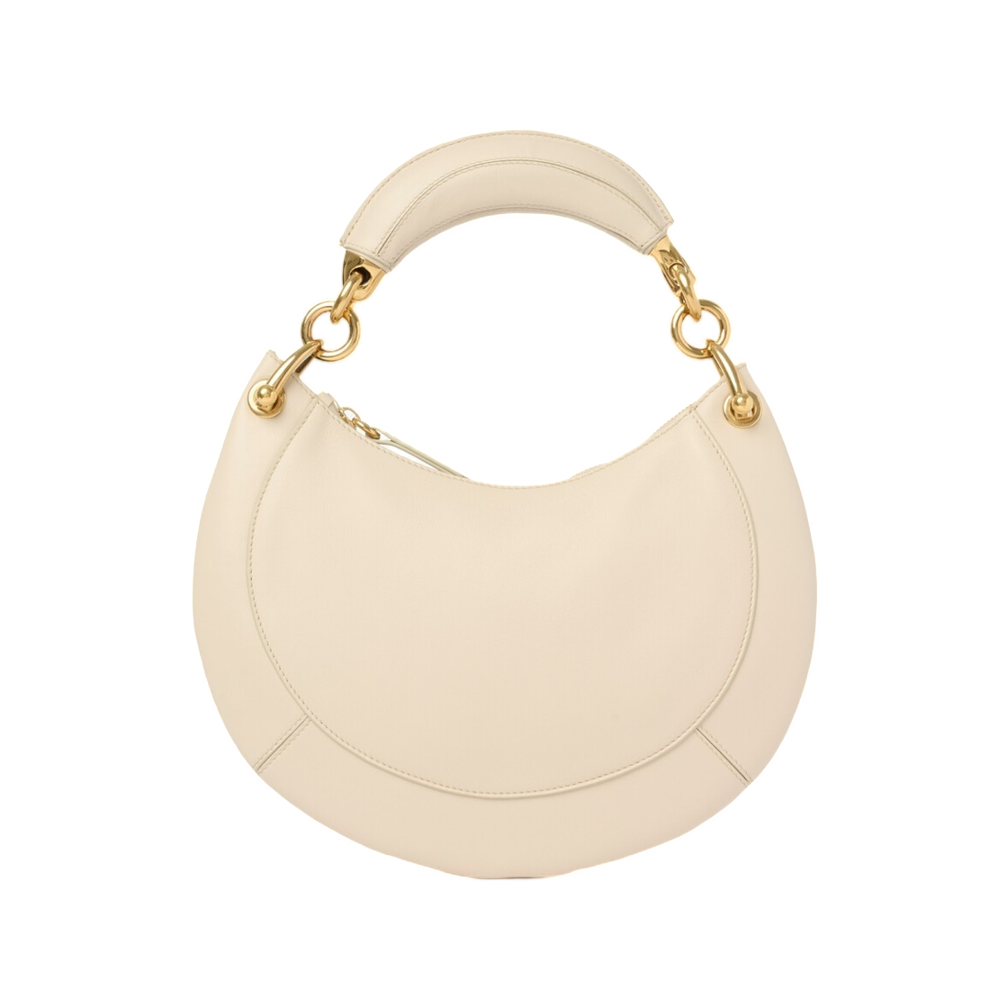 끌로에 스몰 끌로에 바나나 지퍼 호보 소프트 레더 밀크(Chloe Small Chloe Banana Zipped Hobo in Soft Leather Milk) - 2