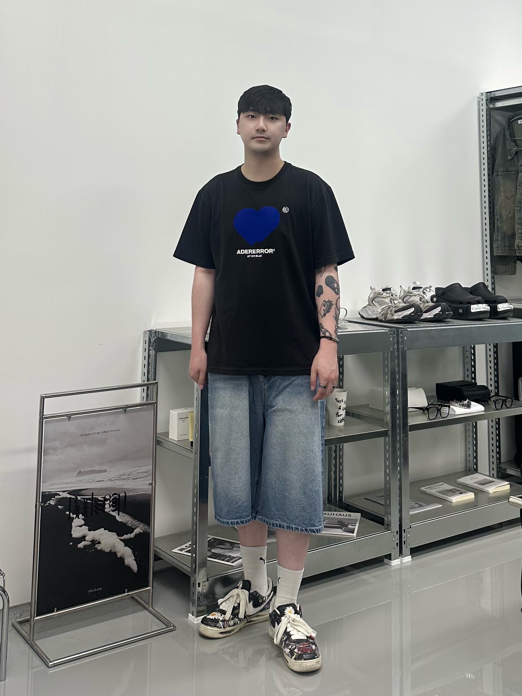 Nike x Peaceminusone Air Force 1 Low Para-Noise 착용 스타일