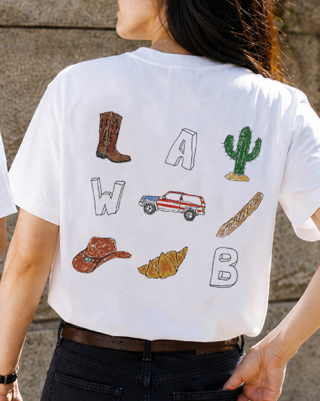 [KREAM 단독] 왓어브레드 두들 숏 슬리브 화이트([KREAM 단독] What A Bread Doodle Short Sleeve White) - 2
