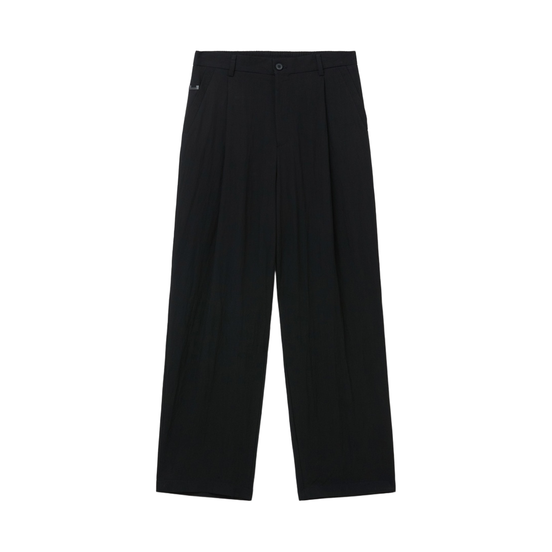 커스텀멜로우 와이드핏 턱 팬츠 블랙(Customellow Wide Fit Tucked Pants Black)