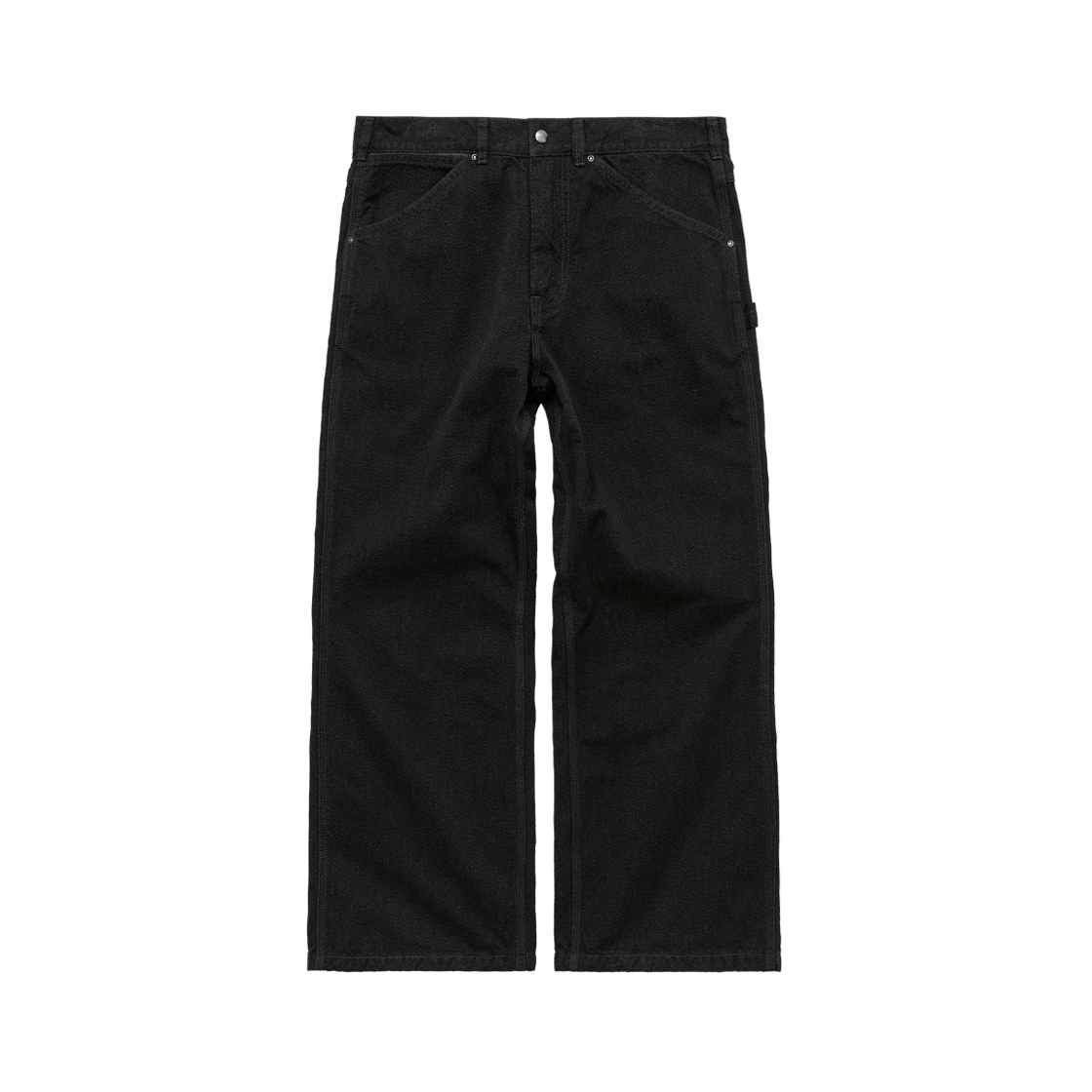 폴리테루 그레인드 카펜터 데님 팬츠 (요시와 데님) 차콜(Polyteru Grained Carpenter Denim Pants (Yoshiwa Denim) Charcoal)