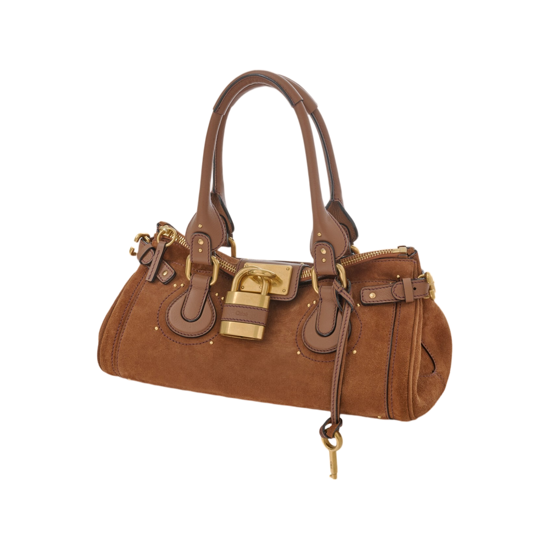 끌로에 패딩턴 백 스웨이드 레더 빈티지 브라운(Chloe Paddington Bag in Suede Leather Vintage Brown) - 2