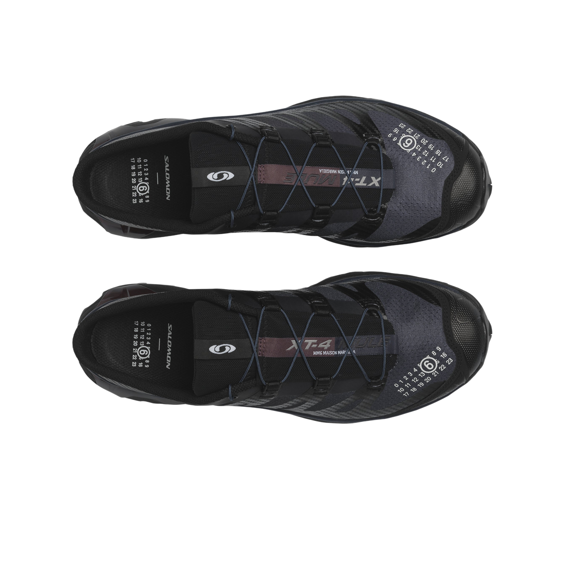 살로몬 x MM6 메종 마르지엘라 XT-4 뮬 블랙 나인 아이언(Salomon x MM6 Maison Margiela XT-4 Mule Black Nine Iron) - 2