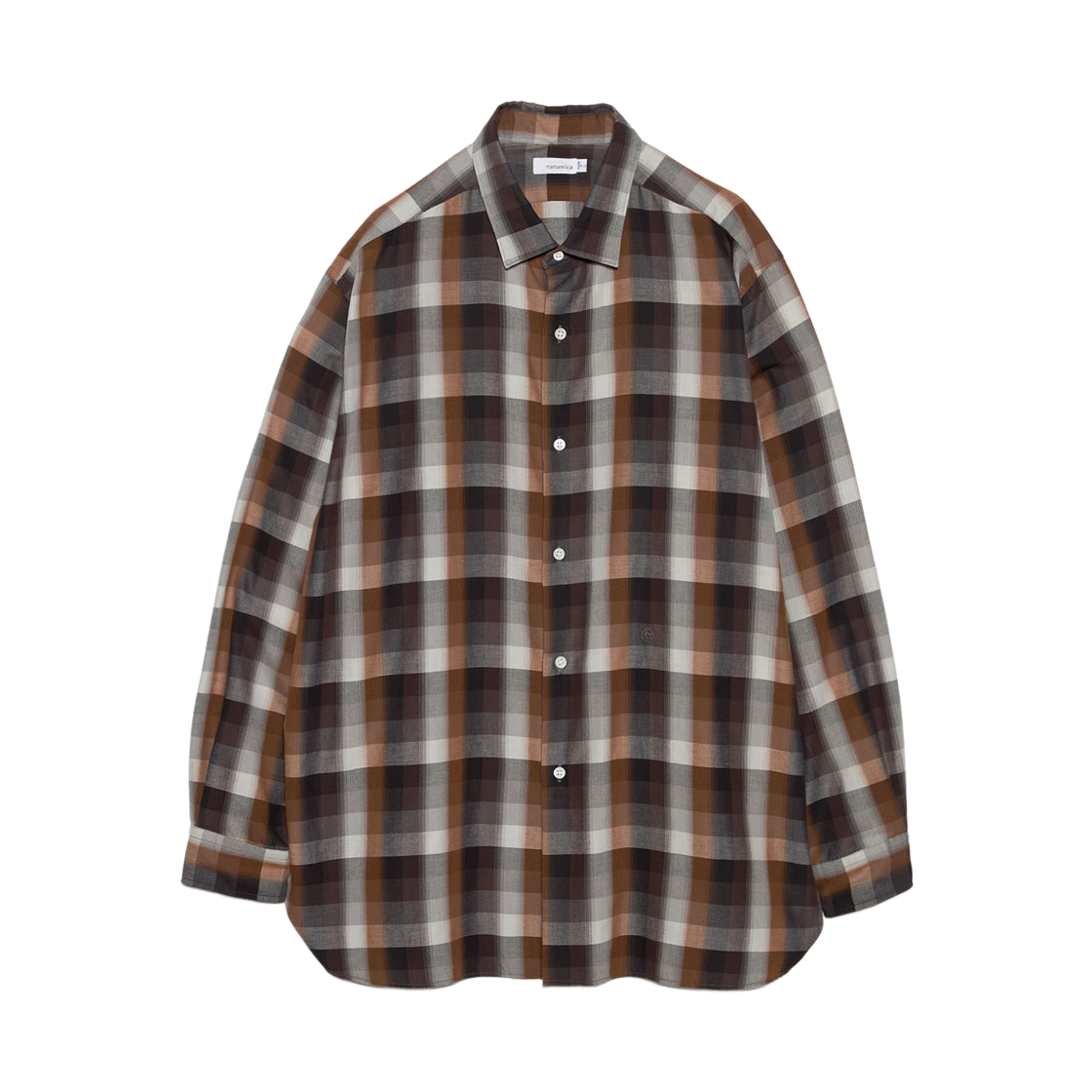 S26SG059 Nanamica Regular Collar Wind Shirt Brown
