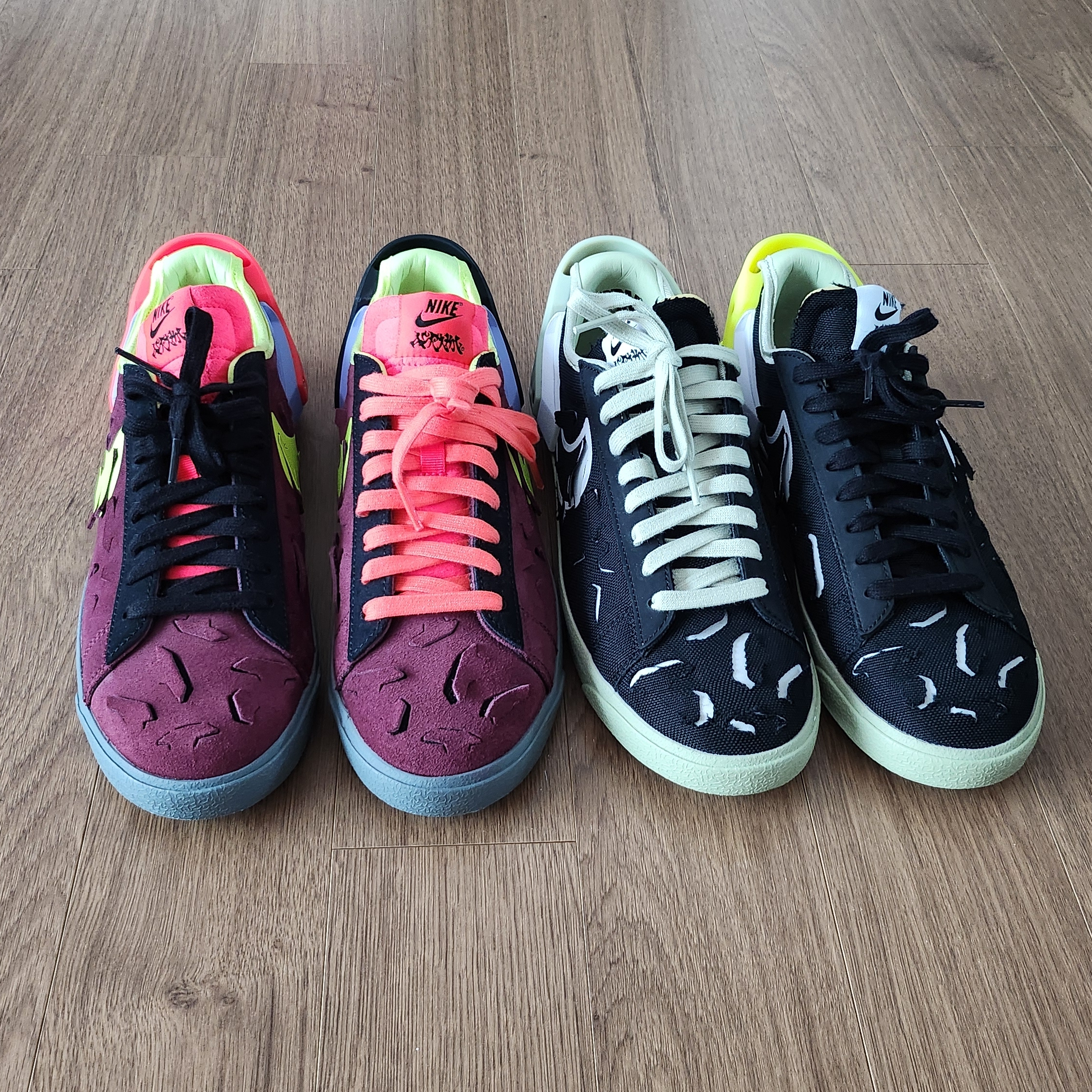 Nike x Acronym Blazer Low Black, Nike x Acronym Blazer Low Night Maroon 착용 스타일 - 1