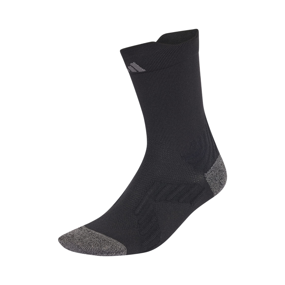 KG9716 Adidas Running Comfy Crew Socks Black Grey Five