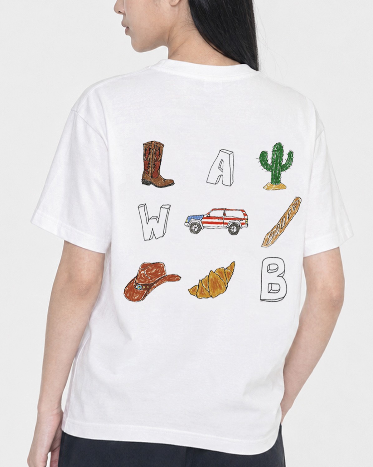 [KREAM 단독] 왓어브레드 두들 숏 슬리브 화이트([KREAM 단독] What A Bread Doodle Short Sleeve White) - 5