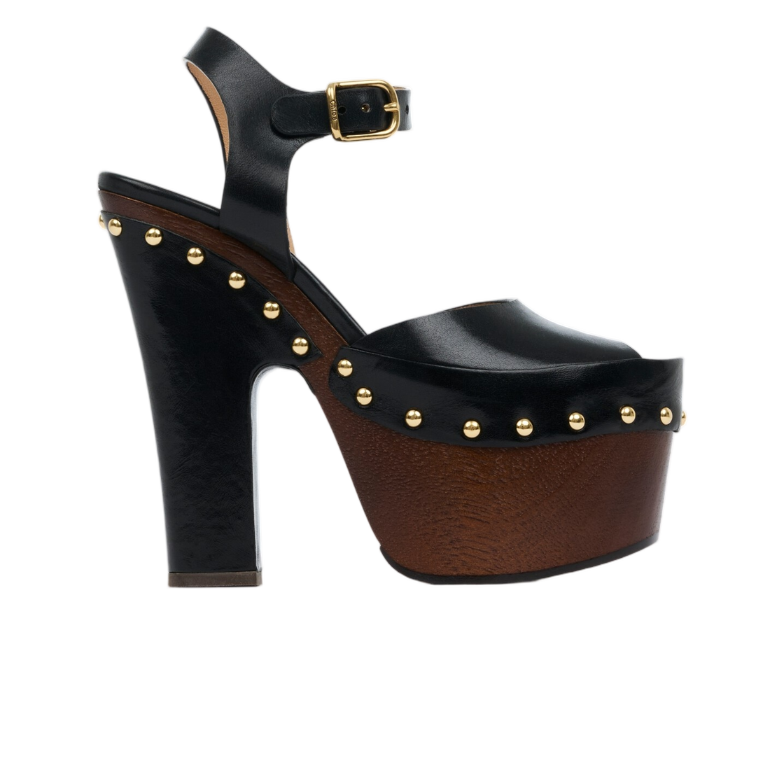 CH26A20SWF001 (W) Chloe Meret Platform Clog Black