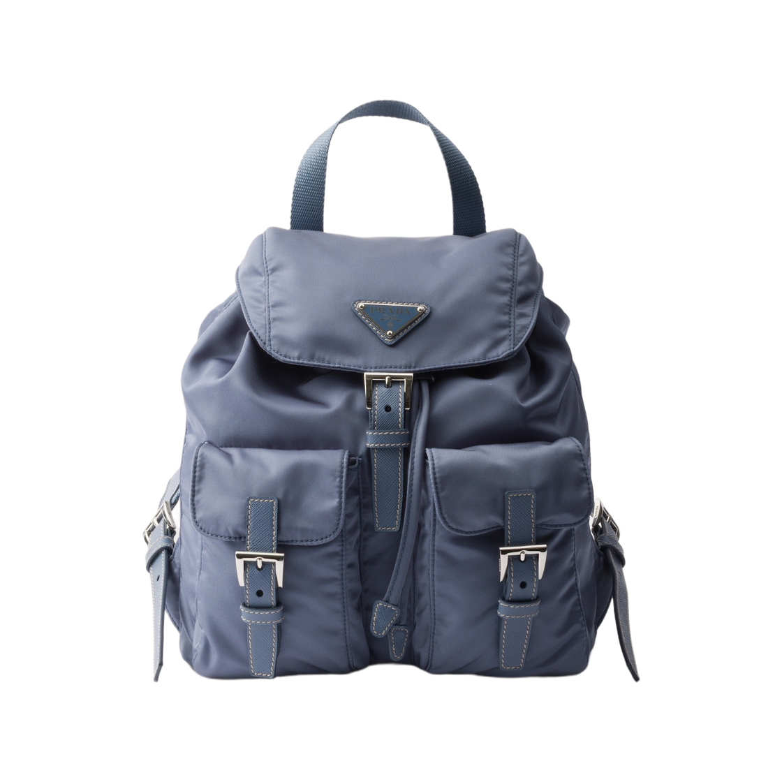 1BZ677-RV44-F0D57 Prada Re-Nylon Small Backpack Aviation Blue