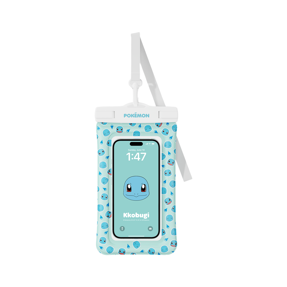 에스엘비에스 포켓몬 꼬부기 에어포켓 방수팩(SLBS Pokémon Squirtle Air Pocket Waterproof Pouch)