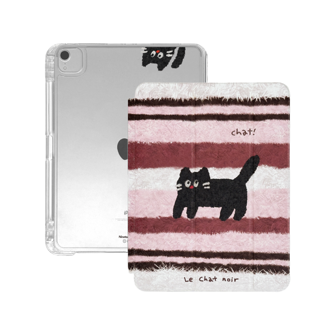 나인틴프라이데이 털복숭 고양이 아이패드 케이스 - 베이지(NINETEENFRIDAY Fur Cat Ipad Case - Beige)