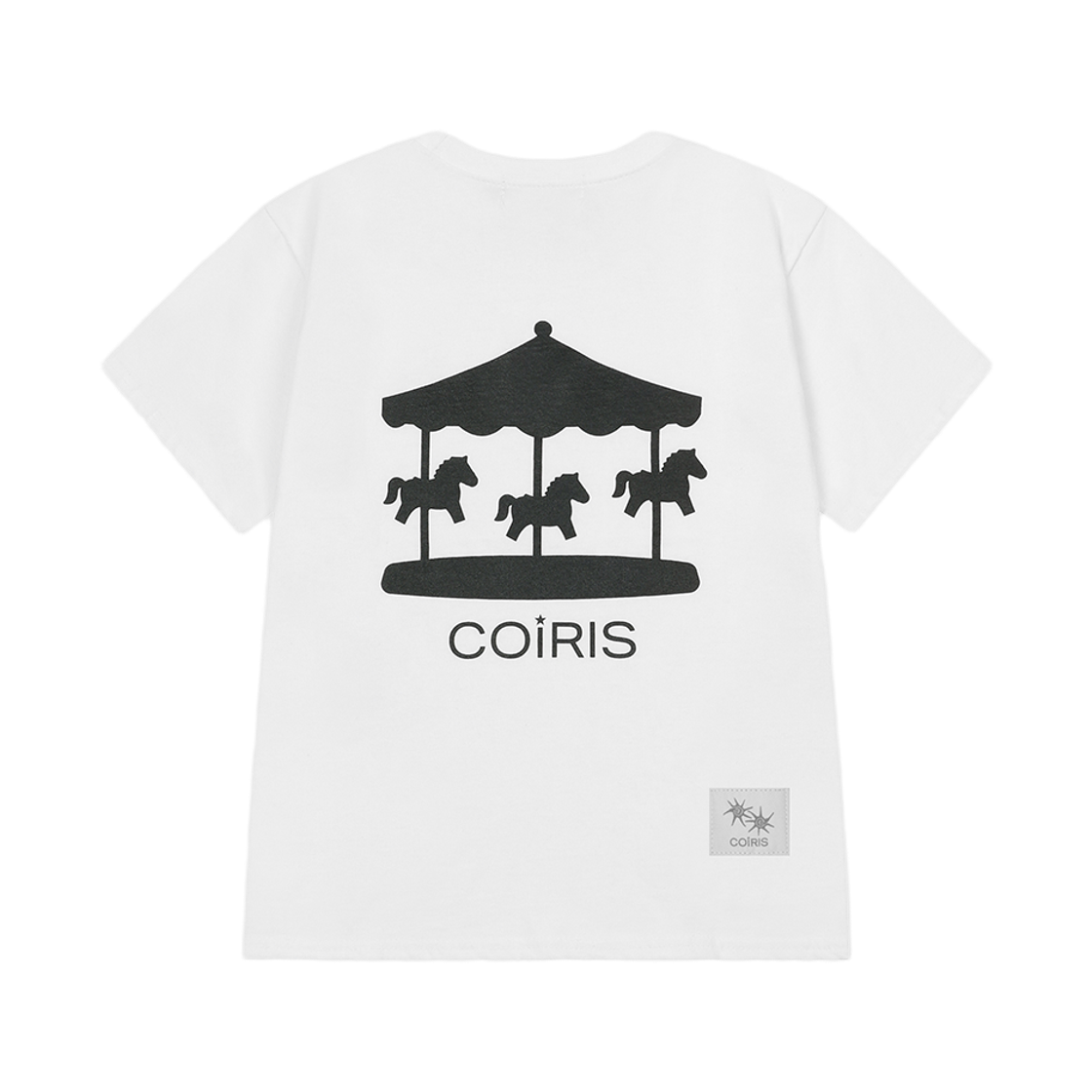 C-P00000GG Coiris Carousel Graphic Half T White