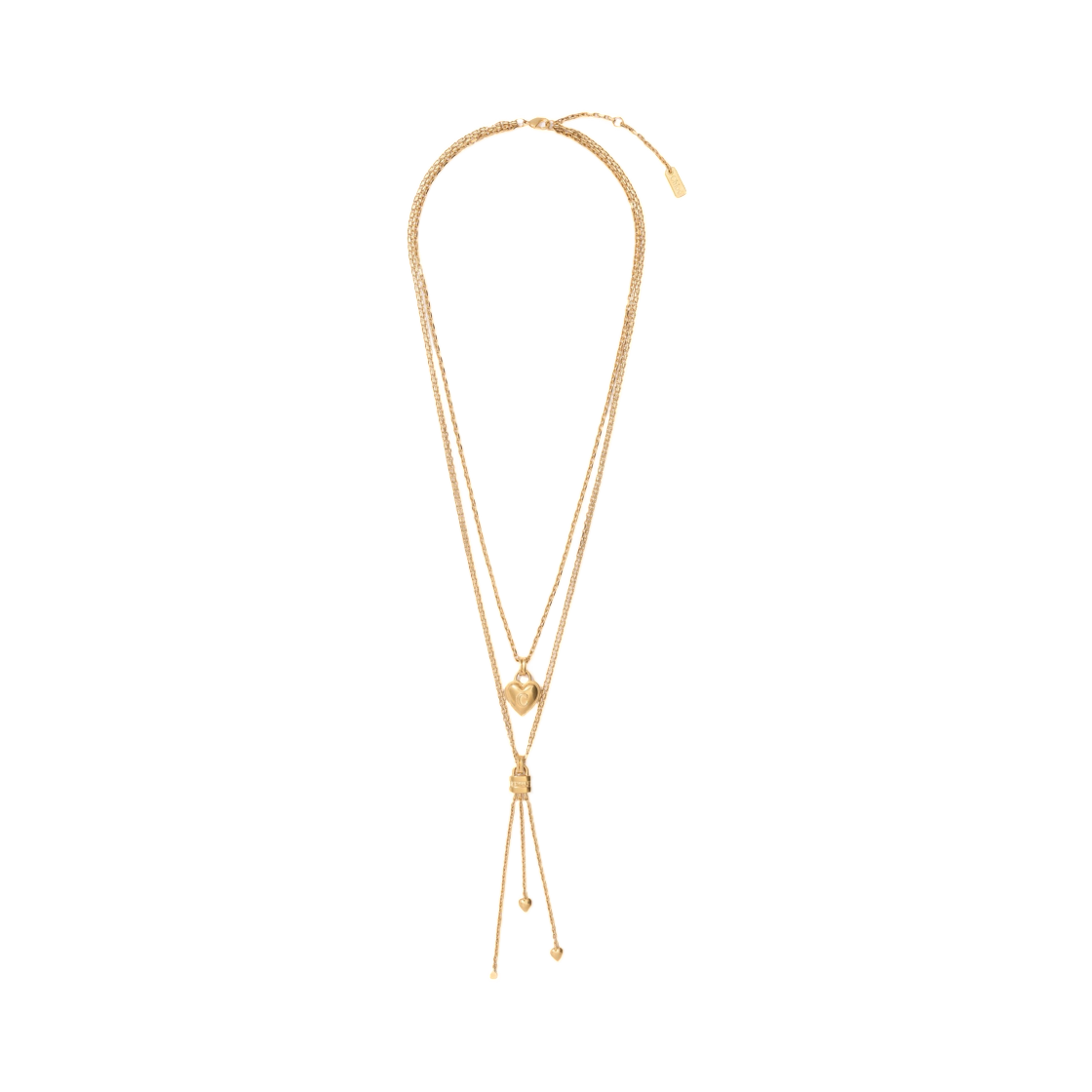(W) 끌로에 미니 패딩턴 네클리스 빈티지 골드((W) Chloe Mini Paddington Necklace Vintage Gold)