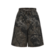 Markgong Women Camo Cargo Shorts Camo - 26SS
