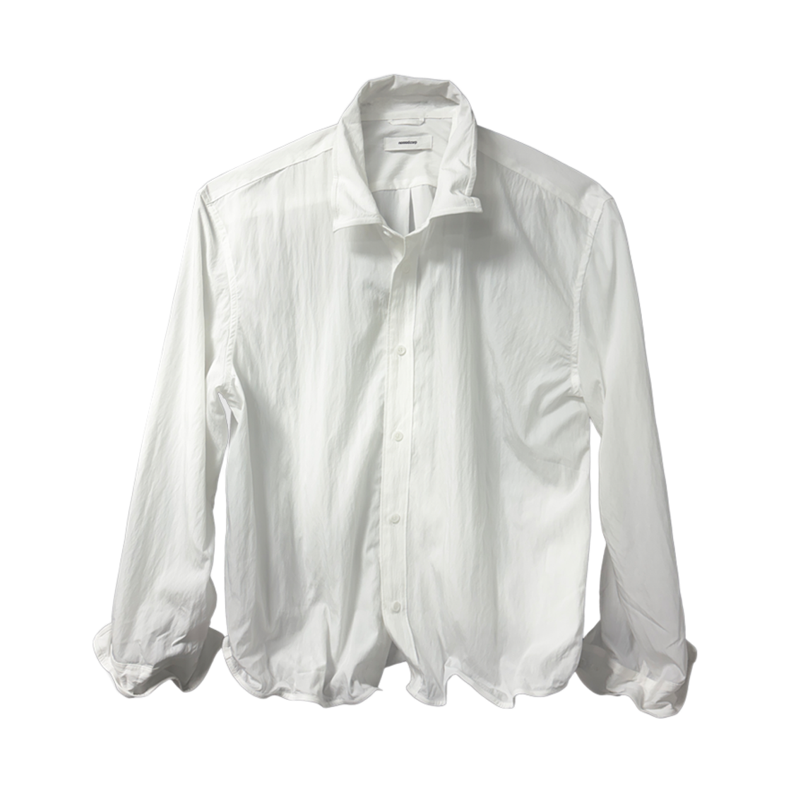 논노드 와이어 비스코스 셔츠 화이트(Nonnod Wire Viscose Shirt White)