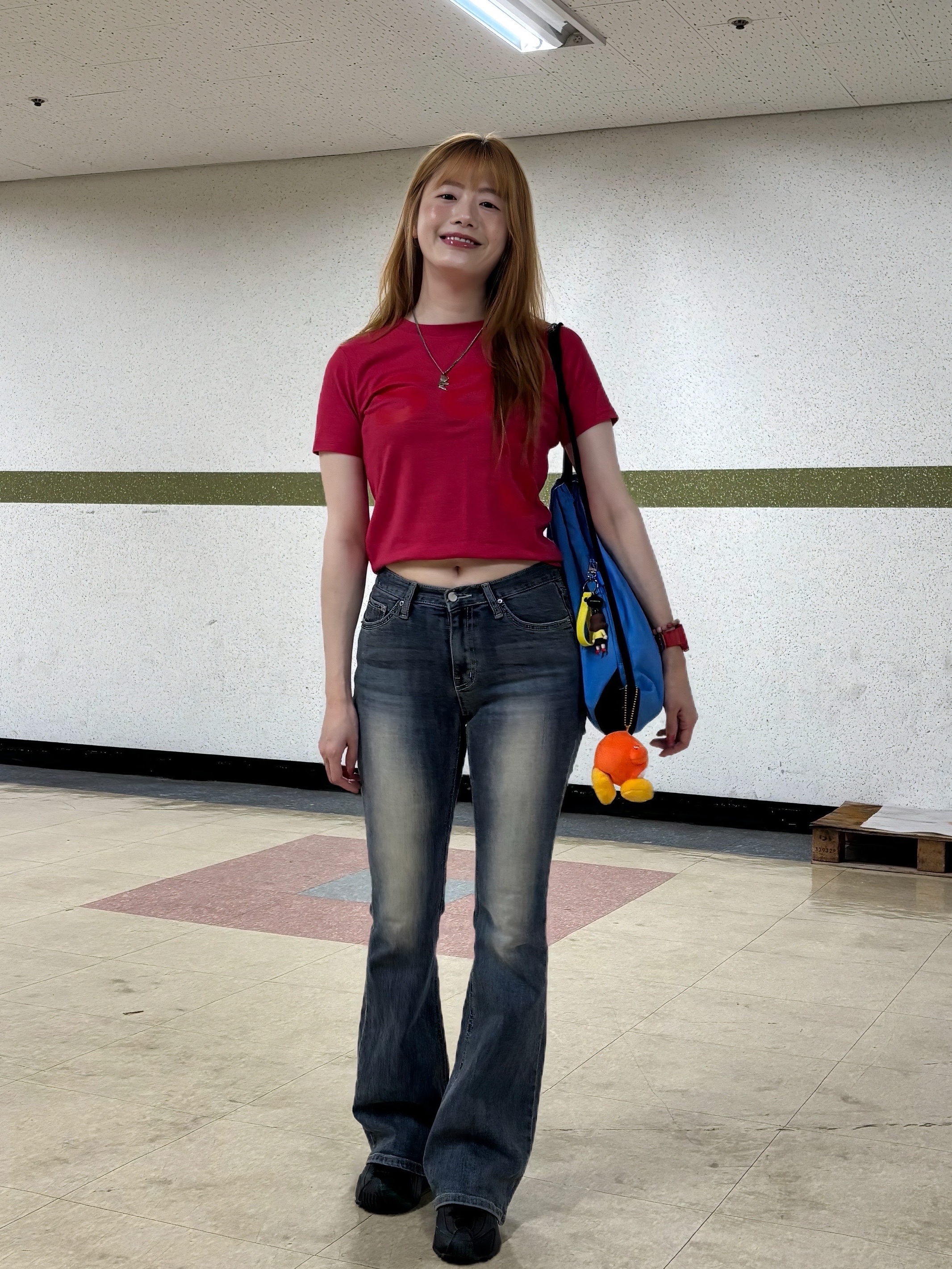 [KREAM 단독] Safarispot 1/2 Basic Safari T-Shirt Red, Heaven by Marc Jacobs Friendship Necklace Set Silver Ox (Set of 2) 착용 스타일 - 4