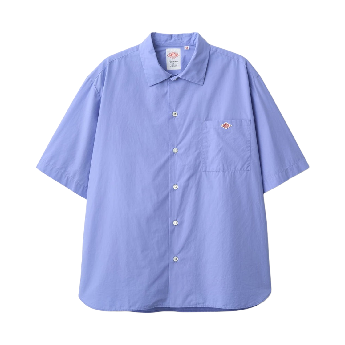 단톤 코튼 포플린 워크 셔츠 라이트 블루(Danton Cotton Poplin Work Shirt Light Blue) - 1